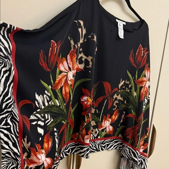 Floral Print Women's Top - Picture 3 of 3